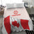 Personalized Canada Archery Bedding Set Maple Leaf Canadian Flag