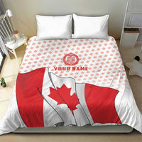 Personalized Canada Archery Bedding Set Maple Leaf Canadian Flag
