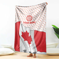 Personalized Canada Archery Blanket Maple Leaf Canadian Flag