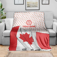 Personalized Canada Archery Blanket Maple Leaf Canadian Flag