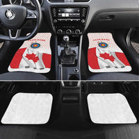 Personalized Canada Archery Car Mats Maple Leaf Canadian Flag