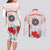 Personalized Canada Archery Couples Matching Long Sleeve Bodycon Dress and Long Sleeve Button Shirt Maple Leaf Canadian Flag