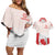 Personalized Canada Archery Couples Matching Off Shoulder Short Dress and Hawaiian Shirt Maple Leaf Canadian Flag