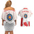 Personalized Canada Archery Couples Matching Off Shoulder Short Dress and Hawaiian Shirt Maple Leaf Canadian Flag