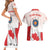 Personalized Canada Archery Couples Matching Short Sleeve Bodycon Dress and Hawaiian Shirt Maple Leaf Canadian Flag