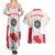 Personalized Canada Archery Couples Matching Summer Maxi Dress and Hawaiian Shirt Maple Leaf Canadian Flag