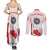 Personalized Canada Archery Couples Matching Summer Maxi Dress and Long Sleeve Button Shirt Maple Leaf Canadian Flag