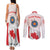 Personalized Canada Archery Couples Matching Tank Maxi Dress and Long Sleeve Button Shirt Maple Leaf Canadian Flag