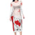 Personalized Canada Archery Family Matching Long Sleeve Bodycon Dress and Hawaiian Shirt Maple Leaf Canadian Flag