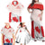 Personalized Canada Archery Family Matching Off Shoulder Maxi Dress and Hawaiian Shirt Maple Leaf Canadian Flag