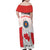 Personalized Canada Archery Family Matching Off Shoulder Maxi Dress and Hawaiian Shirt Maple Leaf Canadian Flag