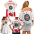 Personalized Canada Archery Family Matching Off Shoulder Short Dress and Hawaiian Shirt Maple Leaf Canadian Flag