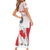 Personalized Canada Archery Family Matching Short Sleeve Bodycon Dress and Hawaiian Shirt Maple Leaf Canadian Flag