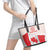 Personalized Canada Archery Leather Tote Bag Maple Leaf Canadian Flag