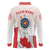 Personalized Canada Archery Long Sleeve Polo Shirt Maple Leaf Canadian Flag