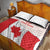 Personalized Canada Archery Quilt Bed Set Maple Leaf Canadian Flag