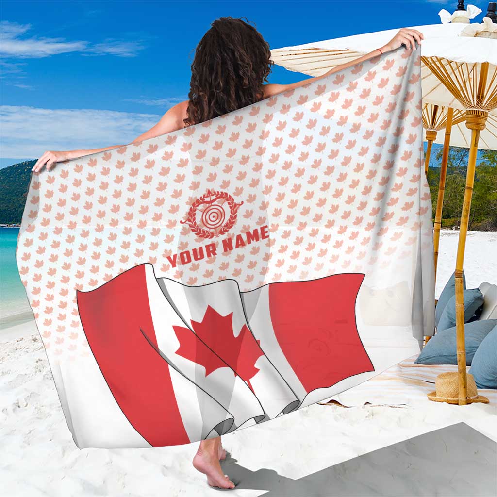 Personalized Canada Archery Sarong Maple Leaf Canadian Flag