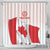 Personalized Canada Archery Shower Curtain Maple Leaf Canadian Flag