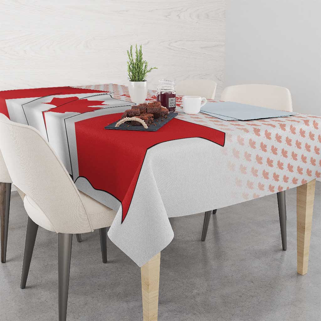 Personalized Canada Archery Tablecloth Maple Leaf Canadian Flag