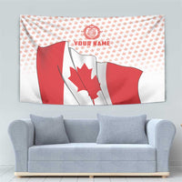 Personalized Canada Archery Tapestry Maple Leaf Canadian Flag
