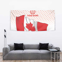 Personalized Canada Archery Tapestry Maple Leaf Canadian Flag