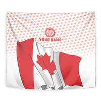 Personalized Canada Archery Tapestry Maple Leaf Canadian Flag