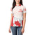 Personalized Canada Archery Women Polo Shirt Maple Leaf Canadian Flag