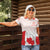 Personalized Canada Archery Women Polo Shirt Maple Leaf Canadian Flag