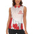 Personalized Canada Archery Women Sleeveless Polo Shirt Maple Leaf Canadian Flag