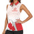 Personalized Canada Archery Women Sleeveless Polo Shirt Maple Leaf Canadian Flag