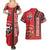 Trinidad and Tobago Football Couples Matching Summer Maxi Dress and Hawaiian Shirt Soca Warriors Soccer - Road To Champion