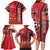 Trinidad and Tobago Football Family Matching Long Sleeve Bodycon Dress and Hawaiian Shirt Soca Warriors Soccer - Road To Champion