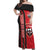 Trinidad and Tobago Football Off Shoulder Maxi Dress Soca Warriors Soccer - Road To Champion