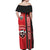 Trinidad and Tobago Football Off Shoulder Maxi Dress Soca Warriors Soccer - Road To Champion