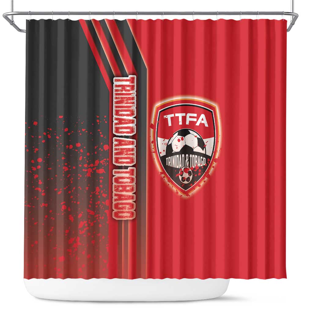 Trinidad and Tobago Football Shower Curtain Soca Warriors Soccer - Road To Champion