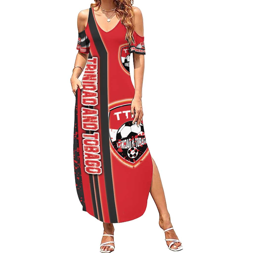 Trinidad and Tobago Football Summer Maxi Dress Soca Warriors Soccer - Road To Champion