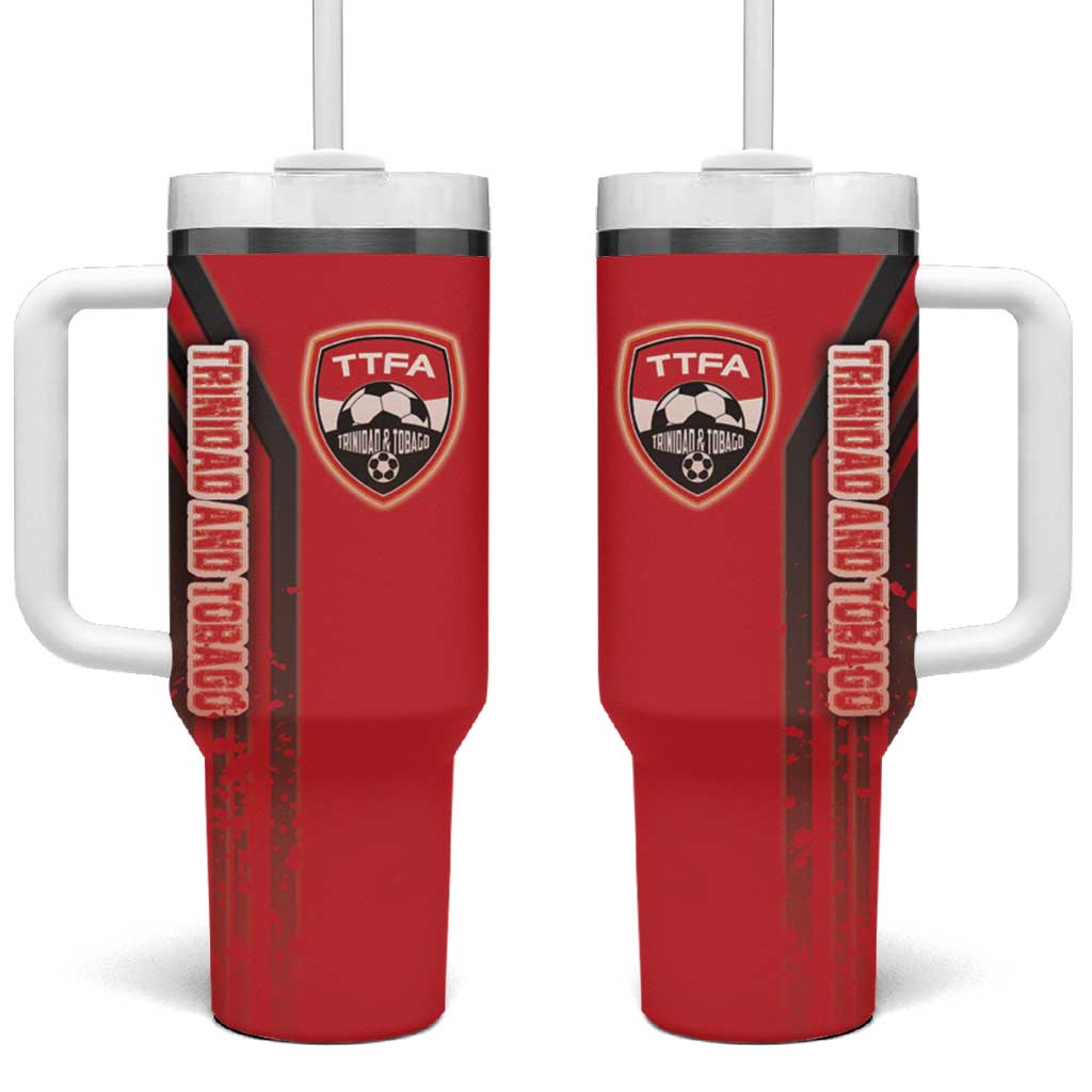 Trinidad and Tobago Football Tumbler With Handle Soca Warriors Soccer - Road To Champion