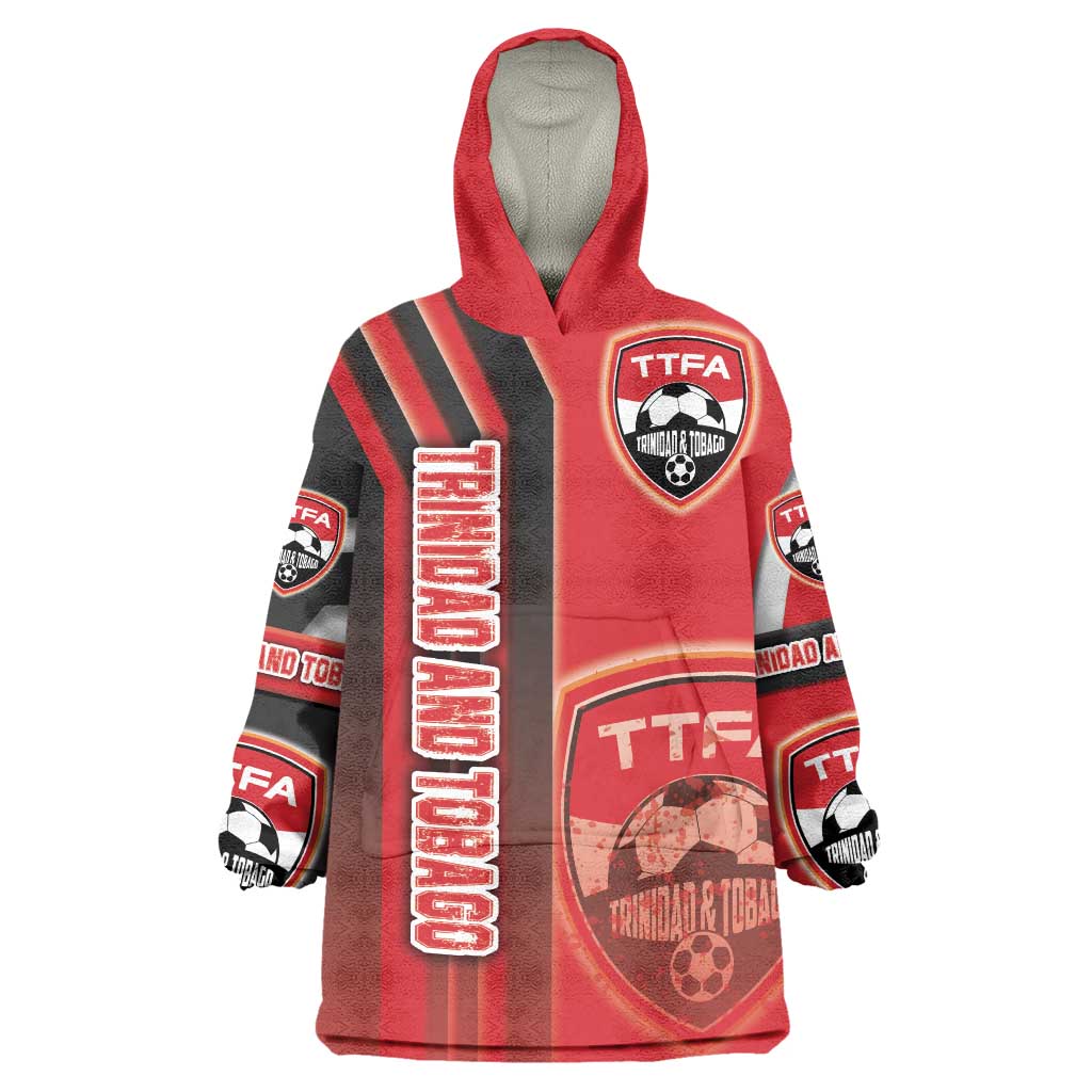 Trinidad and Tobago Football Wearable Blanket Hoodie Soca Warriors Soccer - Road To Champion