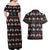 Warrior Of Indian Skull Couples Matching Off Shoulder Maxi Dress and Hawaiian Shirt Native American - Wonder Print Shop