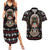 Warrior Of Indian Skull Couples Matching Summer Maxi Dress and Hawaiian Shirt Native American