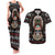 Warrior Of Indian Skull Couples Matching Tank Maxi Dress and Hawaiian Shirt Native American - Wonder Print Shop