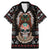 Warrior Of Indian Skull Family Matching Mermaid Dress and Hawaiian Shirt Native American