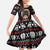 Warrior Of Indian Skull Family Matching Off The Shoulder Long Sleeve Dress and Hawaiian Shirt Native American