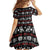 Warrior Of Indian Skull Family Matching Off The Shoulder Long Sleeve Dress and Hawaiian Shirt Native American