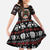 Warrior Of Indian Skull Kid Short Sleeve Dress Native American - Wonder Print Shop