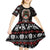 Warrior Of Indian Skull Kid Short Sleeve Dress Native American - Wonder Print Shop