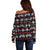 Warrior Of Indian Skull Off Shoulder Sweater Native American - Wonder Print Shop