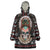 Warrior Of Indian Skull Wearable Blanket Hoodie Native American