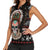 Warrior Of Indian Skull Women Sleeveless Polo Shirt Native American