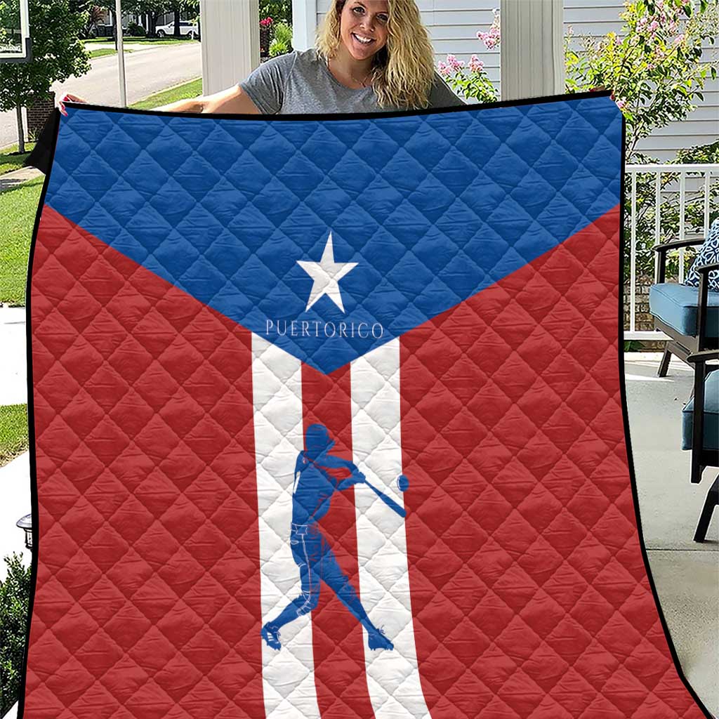 Puerto Rican Baseball Quilt Boricua Flag Sports